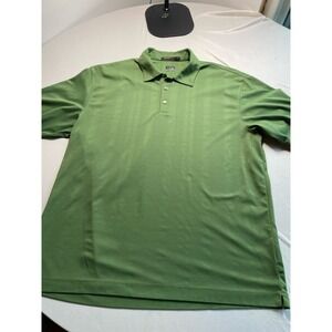 Nike Tiger Woods Collection Golf Polo Shirt Men Large L Green Fit Dry 320341